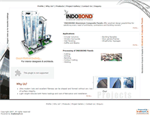 Tablet Screenshot of indobond.com